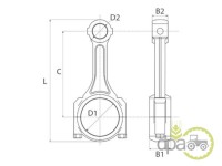 BIELA MOTOR Fendt