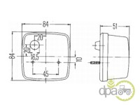 LAMPA SPATE STANGA SAU DREAPTA Same