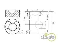 PISTON MOTOR JCB