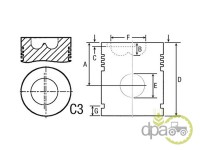 PISTON MOTOR JCB